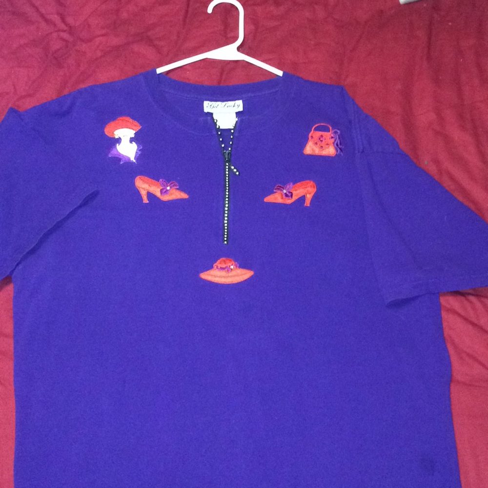 Red Hat decorated T Shirt